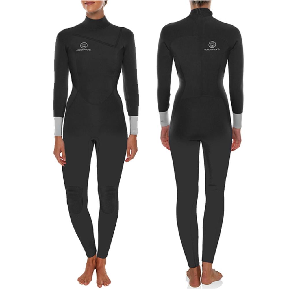 Ocean and Earth Ladies Full Surfing Wetsuit | Womens Steamer | 3:2mm Back Zip |
