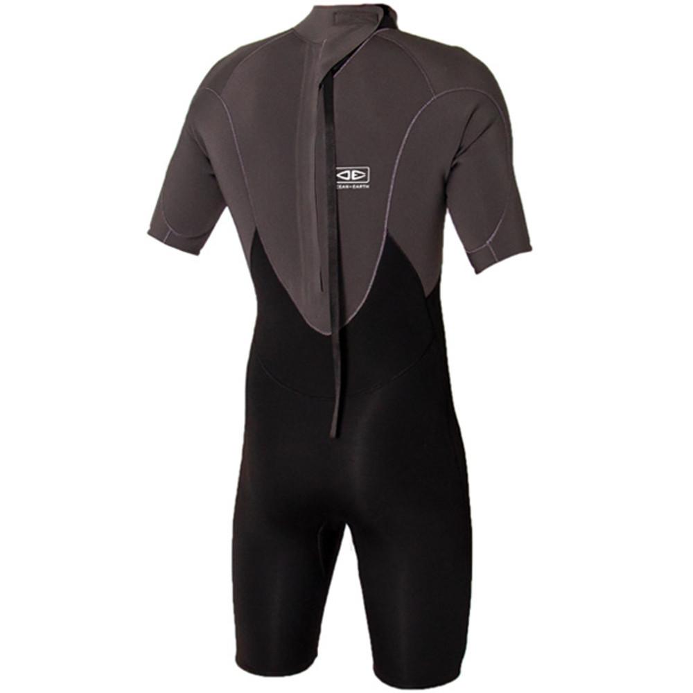 Free Flex Short Sleeve 2mm Spring Suit | Mens | Ocean and Earth | Back Zip | Springy | Surfing Wetsuit
