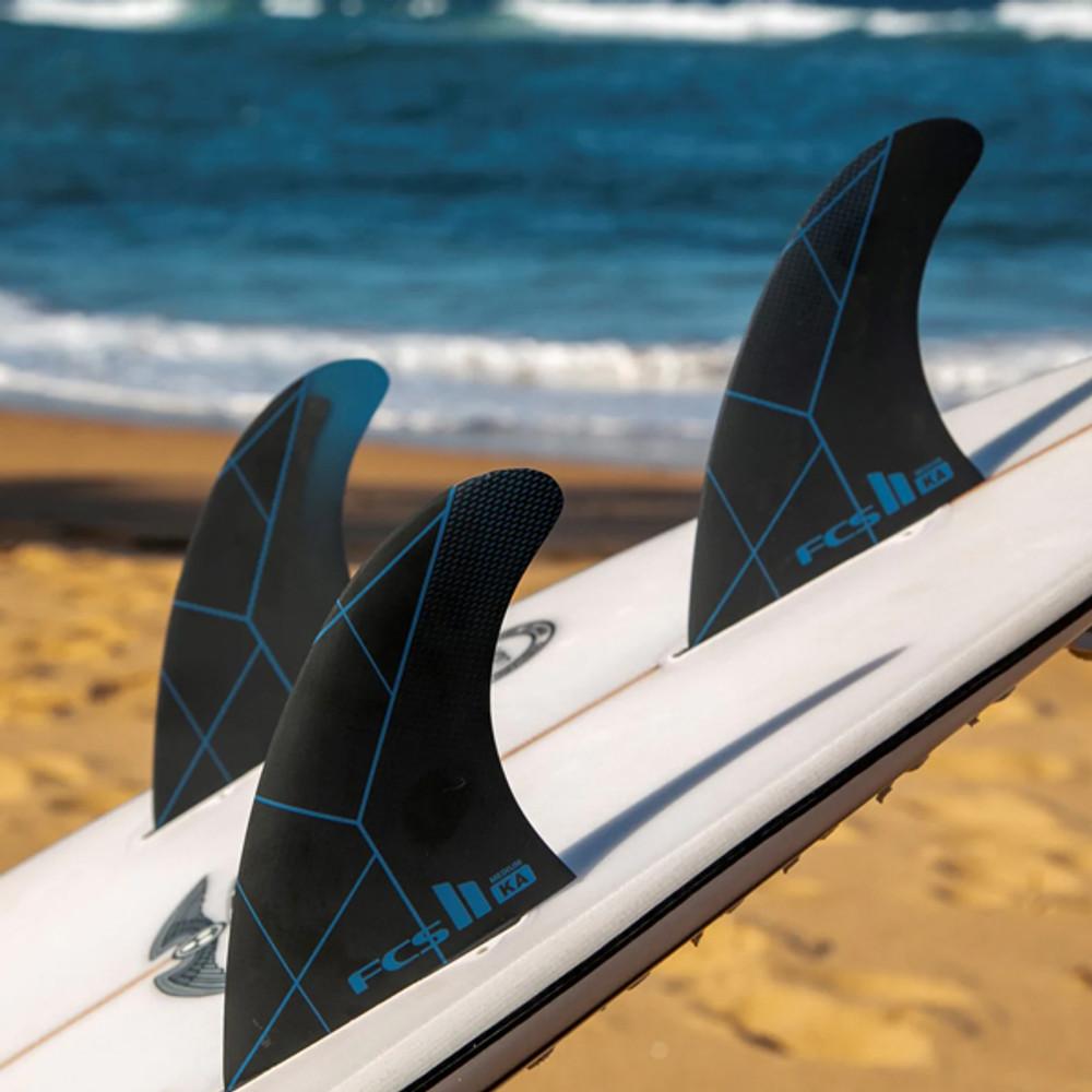 FCSII Kolohe Andino | Thruster 3 Fin Set | Performance Core | Fast Explosive Turns | FCS 2 | Medium 65kg-80kg Rider Weight