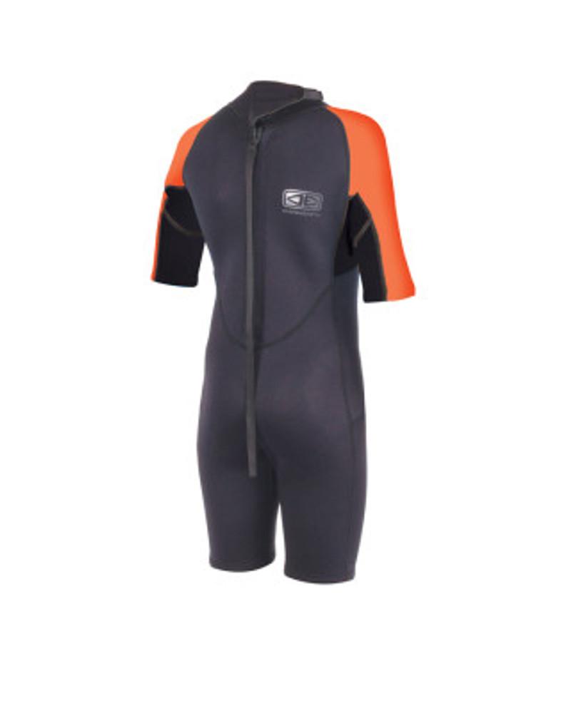 Ocean and Earth Youth Free-Flex Springsuit 2mm | Back Zip | Black/Orange | Boys | Junior | Grom | Wetsuit