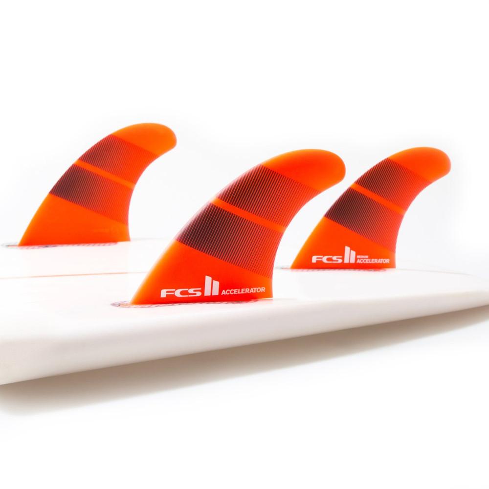 FCSII Accelerator | Thruster (3) Fin Set | Neo Glass | FCS 2 Surfboard Fins | Ideal for Bigger waves and aggressive surfers