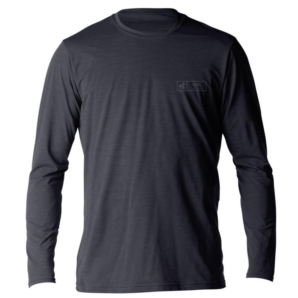 Xcel Ventx Pacific | Long Sleeve UV Surf Tee | Relax Fit | Rashie | Rash Vest | Heathered Black