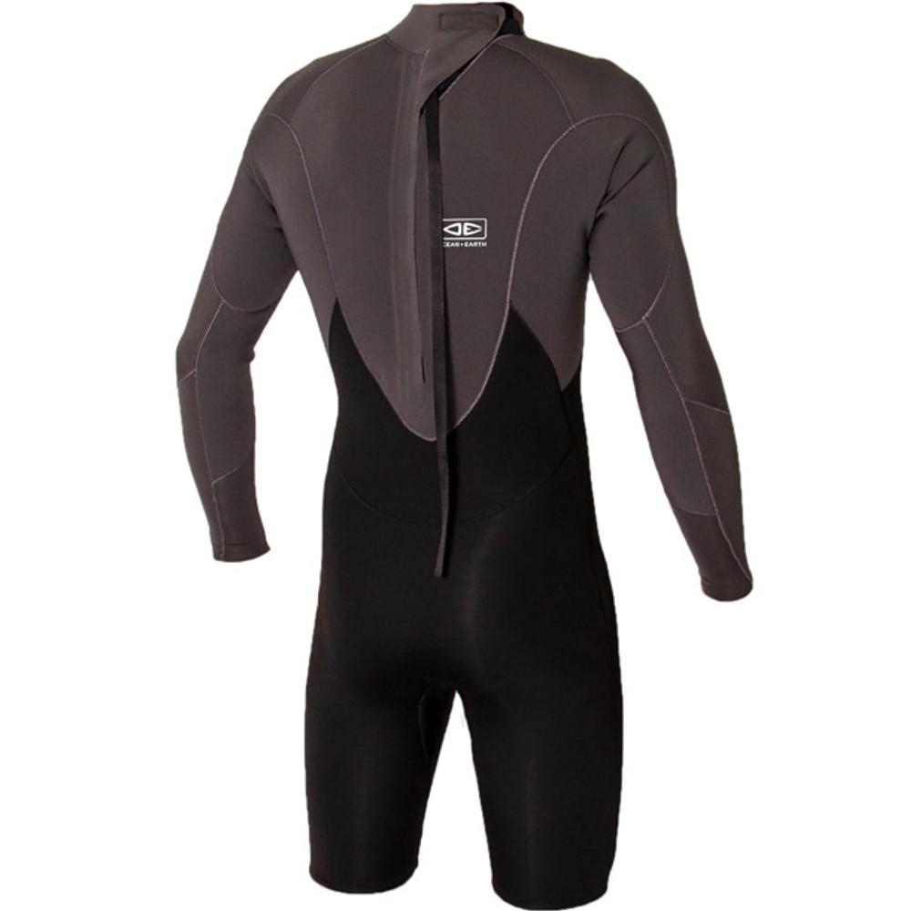 Free Flex Long Sleeve 2mm Spring Suit | Mens | Ocean and Earth | Back Zip | Springy | Surfing Wetsuit
