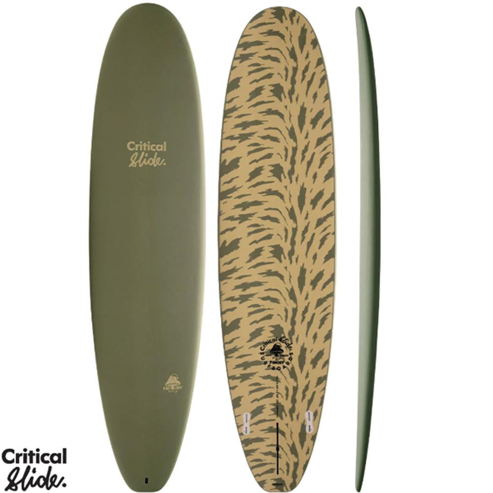 Critical Slide | Fun Guy Surfboard | Epoxy Core Softboard | Mid Length Funboard | Easy Paddler Easy Takeoffs and Smooth Turns