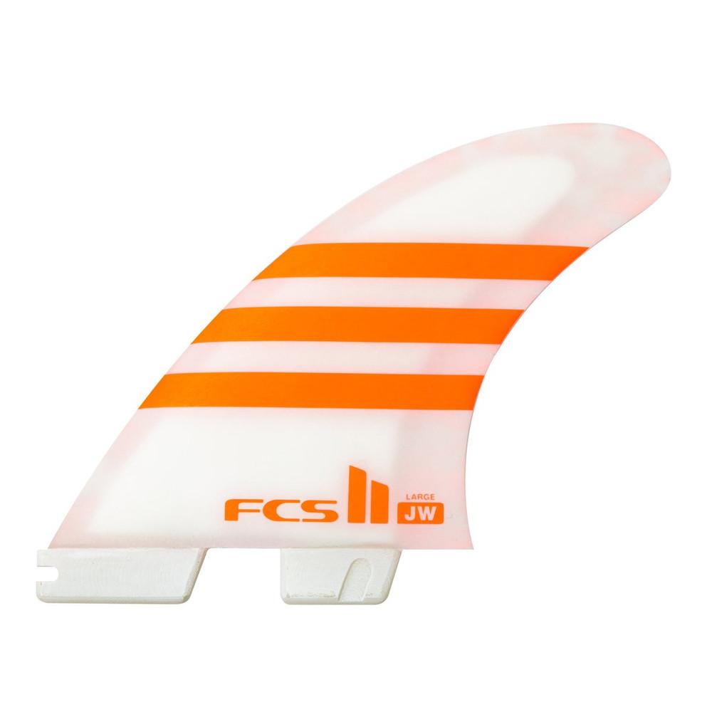 FCSII JW Julian Wilson | Large | Thruster (3) Fin Set | Performance Core | Athlete Series FCS Surfing Fins | Super Responsive