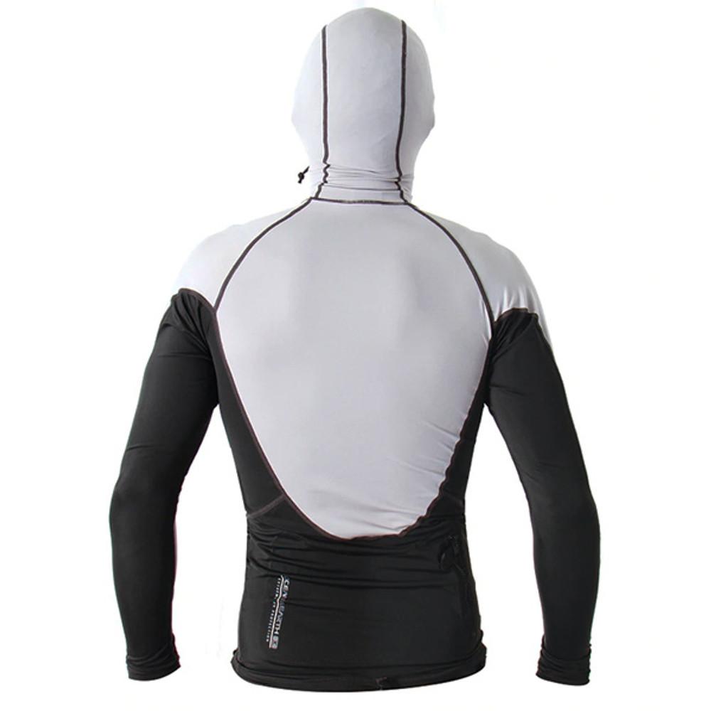 Tropic Snug Fit Long Sleeve Hooded UV Rashguard | Ocean and Earth | Rashie | Surfing Rash Vest