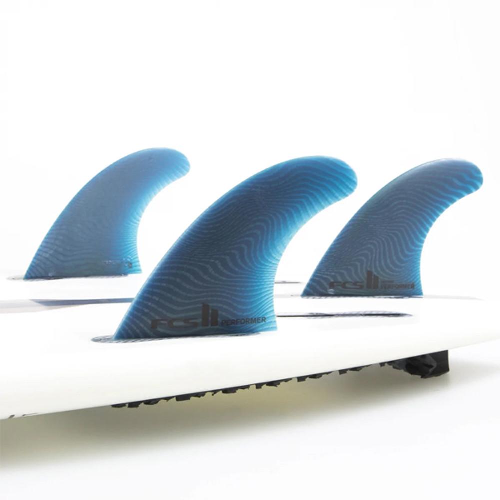 FCSII Performer | Thruster 3 Fin Set | Neo Glass Eco | All Round FCS 2 Surfboard Fin |