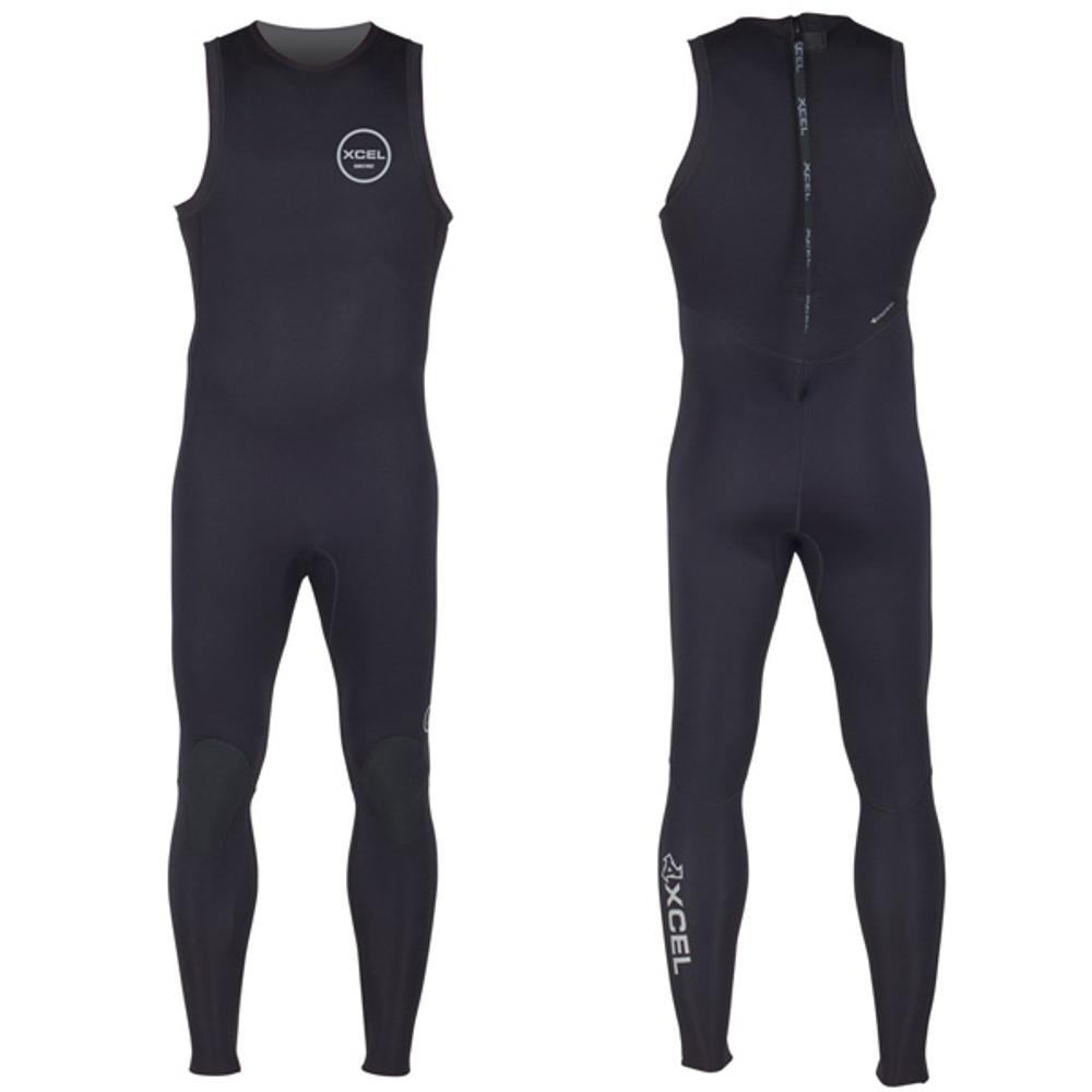 XCEL | Axis Long John Wetsuit 2mm| Black | Surfing Wettie | Back Zip