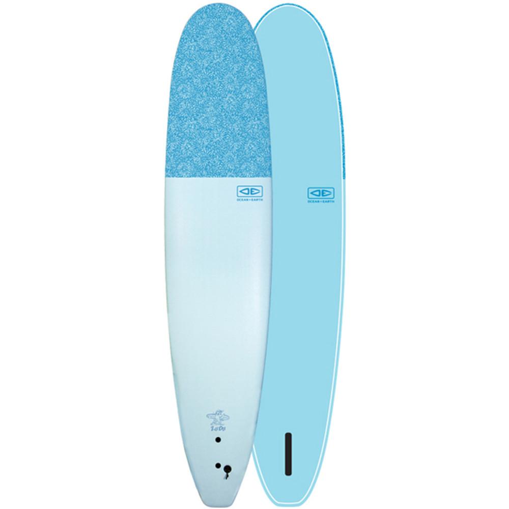 Ocean and Earth | 9'0 Ezi-Rider Log Dog | Soft Longboard | Classic Shape Single Fin Mailbu