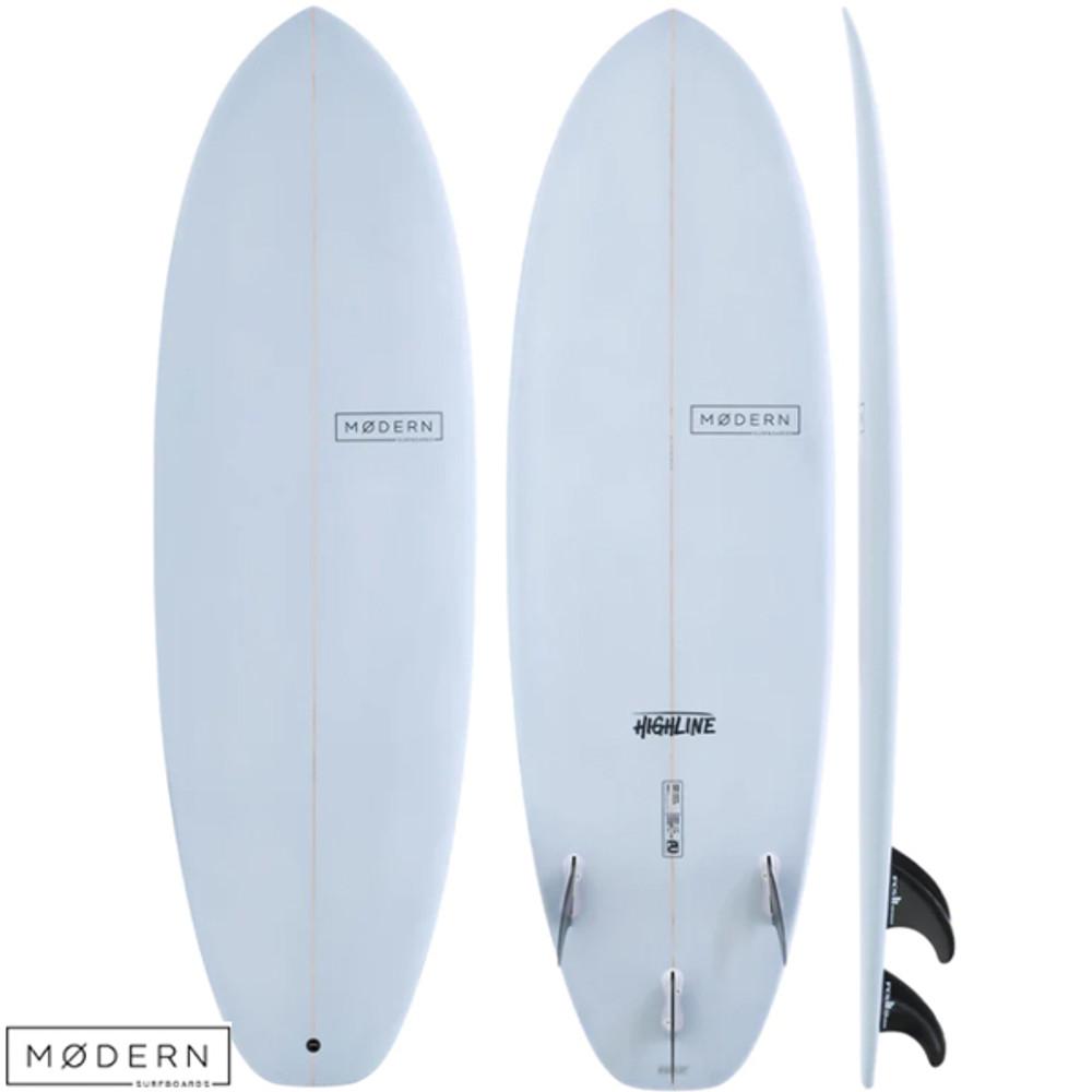 Modern Surfboards | Highline Surfboard | Novice Surfers | Excellent 1st Real Fibreglass Surfboard or Fast Improvement Model