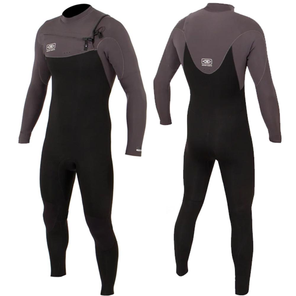 Free-Flex Wetsuit Steamer 4:3mm | Chest Zip | Full Surfing Wetsuit | Ocean and Earth | Mens