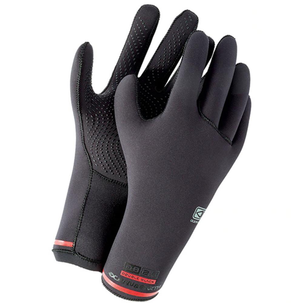 Double Black 2mm Surf Gloves | Cold Water Surfing Essential | Wetsuit Gloves | Ocean and Earth
